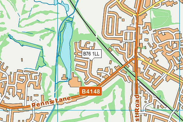 B76 1LL map - OS VectorMap District (Ordnance Survey) B76 1LL map - OS VectorMap District (Ordnance Survey)