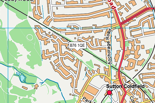 B76 1QE map - OS VectorMap District (Ordnance Survey) B76 1QE map - OS VectorMap District (Ordnance Survey)
