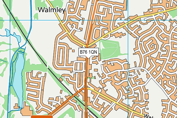 B76 1QN map - OS VectorMap District (Ordnance Survey) B76 1QN map - OS VectorMap District (Ordnance Survey)