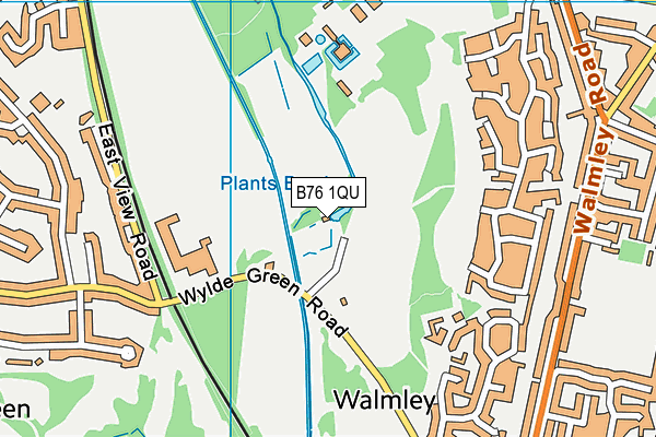B76 1QU map - OS VectorMap District (Ordnance Survey) B76 1QU map - OS VectorMap District (Ordnance Survey)
