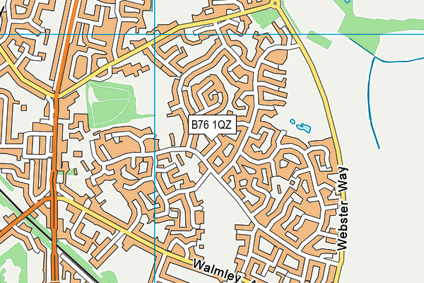 B76 1QZ map - OS VectorMap District (Ordnance Survey) B76 1QZ map - OS VectorMap District (Ordnance Survey)