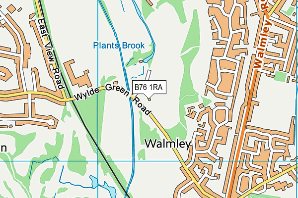 B76 1RA map - OS VectorMap District (Ordnance Survey) B76 1RA map - OS VectorMap District (Ordnance Survey)