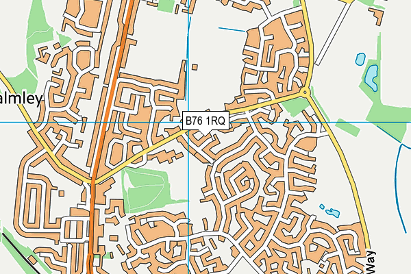 B76 1RQ map - OS VectorMap District (Ordnance Survey) B76 1RQ map - OS VectorMap District (Ordnance Survey)