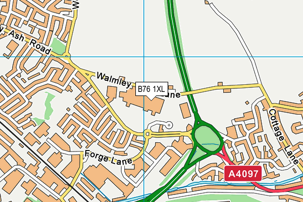 B76 1XL map - OS VectorMap District (Ordnance Survey) B76 1XL map - OS VectorMap District (Ordnance Survey)