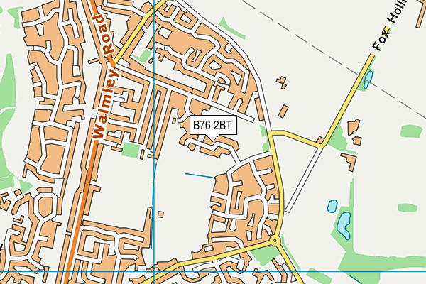 B76 2BT map - OS VectorMap District (Ordnance Survey) B76 2BT map - OS VectorMap District (Ordnance Survey)