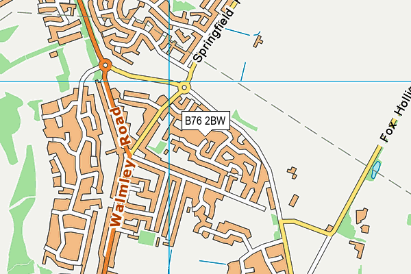 B76 2BW map - OS VectorMap District (Ordnance Survey) B76 2BW map - OS VectorMap District (Ordnance Survey)