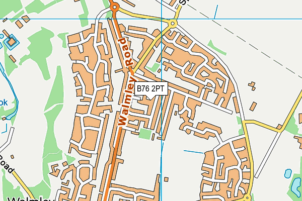 B76 2PT map - OS VectorMap District (Ordnance Survey) B76 2PT map - OS VectorMap District (Ordnance Survey)