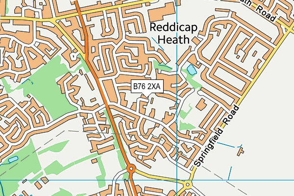 B76 2XA map - OS VectorMap District (Ordnance Survey) B76 2XA map - OS VectorMap District (Ordnance Survey)