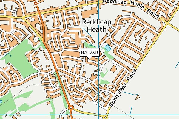 B76 2XD map - OS VectorMap District (Ordnance Survey) B76 2XD map - OS VectorMap District (Ordnance Survey)