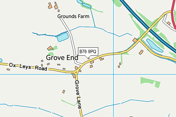B76 9PQ map - OS VectorMap District (Ordnance Survey) B76 9PQ map - OS VectorMap District (Ordnance Survey)