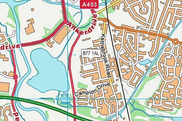 B77 1AL map - OS VectorMap District (Ordnance Survey) B77 1AL map - OS VectorMap District (Ordnance Survey)