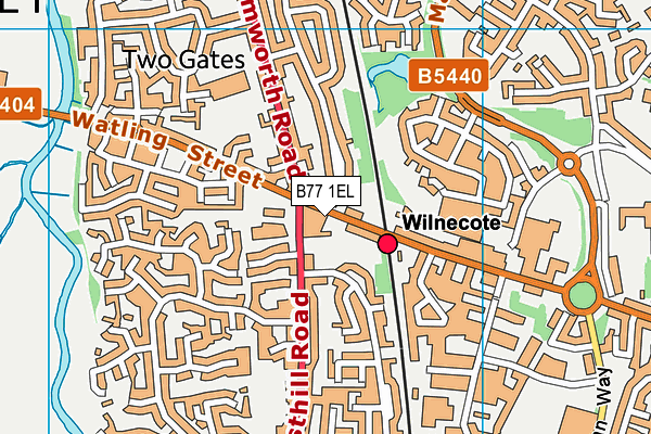 B77 1EL map - OS VectorMap District (Ordnance Survey) B77 1EL map - OS VectorMap District (Ordnance Survey)