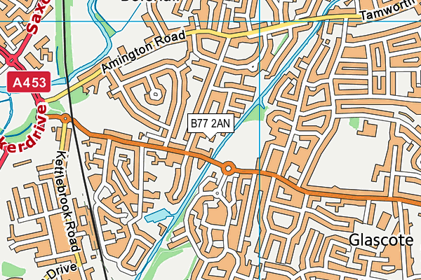 B77 2AN map - OS VectorMap District (Ordnance Survey) B77 2AN map - OS VectorMap District (Ordnance Survey)
