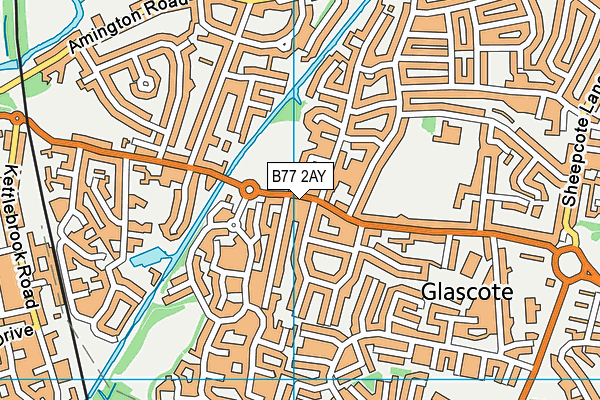 B77 2AY map - OS VectorMap District (Ordnance Survey) B77 2AY map - OS VectorMap District (Ordnance Survey)