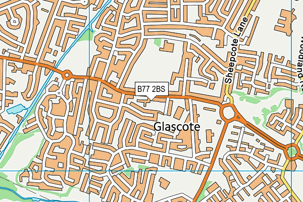 B77 2BS map - OS VectorMap District (Ordnance Survey) B77 2BS map - OS VectorMap District (Ordnance Survey)