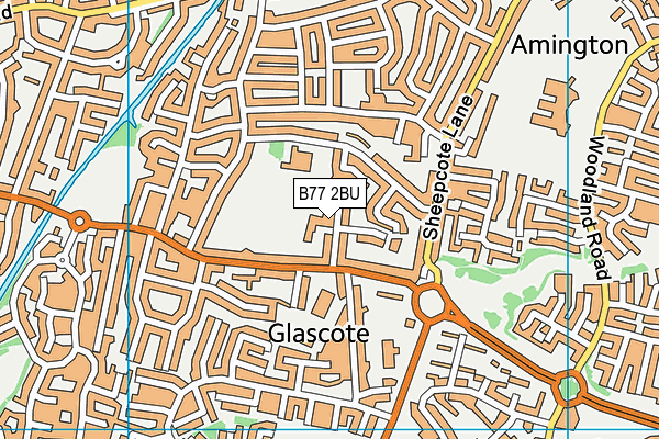 B77 2BU map - OS VectorMap District (Ordnance Survey) B77 2BU map - OS VectorMap District (Ordnance Survey)