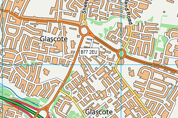 B77 2EU map - OS VectorMap District (Ordnance Survey) B77 2EU map - OS VectorMap District (Ordnance Survey)