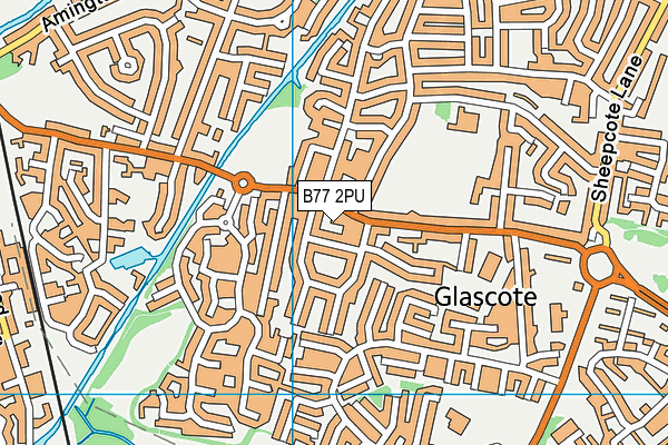 B77 2PU map - OS VectorMap District (Ordnance Survey) B77 2PU map - OS VectorMap District (Ordnance Survey)