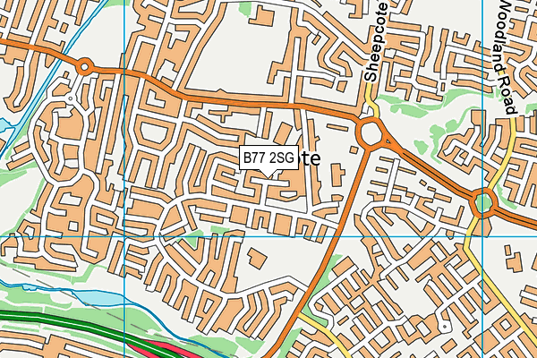 B77 2SG map - OS VectorMap District (Ordnance Survey) B77 2SG map - OS VectorMap District (Ordnance Survey)
