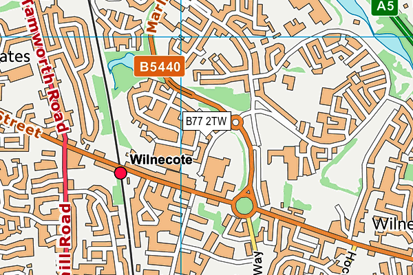 B77 2TW map - OS VectorMap District (Ordnance Survey) B77 2TW map - OS VectorMap District (Ordnance Survey)