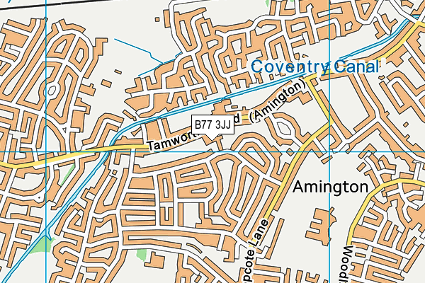 B77 3JJ map - OS VectorMap District (Ordnance Survey) B77 3JJ map - OS VectorMap District (Ordnance Survey)