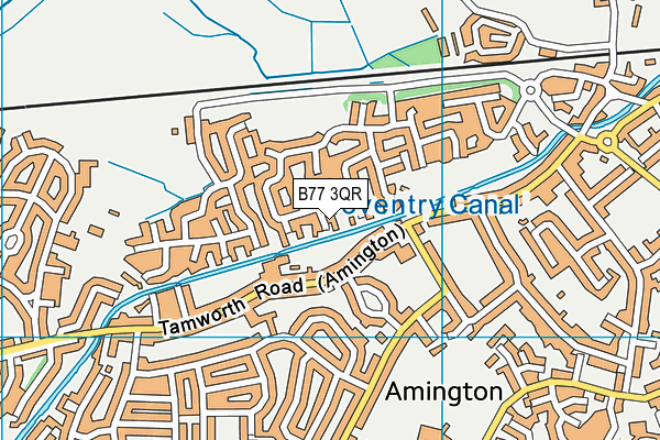 B77 3QR map - OS VectorMap District (Ordnance Survey) B77 3QR map - OS VectorMap District (Ordnance Survey)