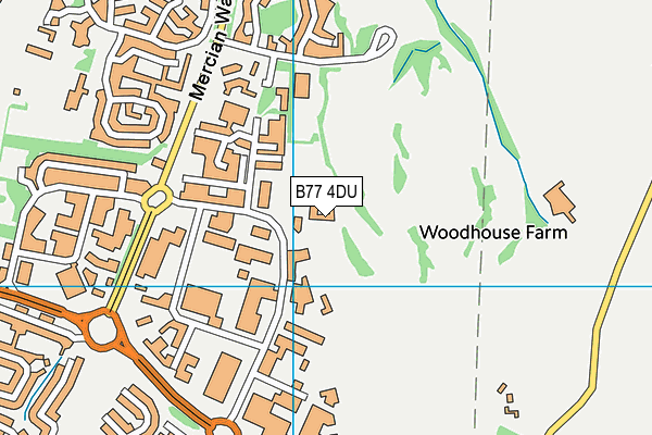B77 4DU map - OS VectorMap District (Ordnance Survey) B77 4DU map - OS VectorMap District (Ordnance Survey)