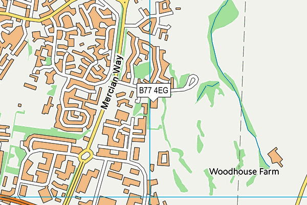 B77 4EG map - OS VectorMap District (Ordnance Survey) B77 4EG map - OS VectorMap District (Ordnance Survey)