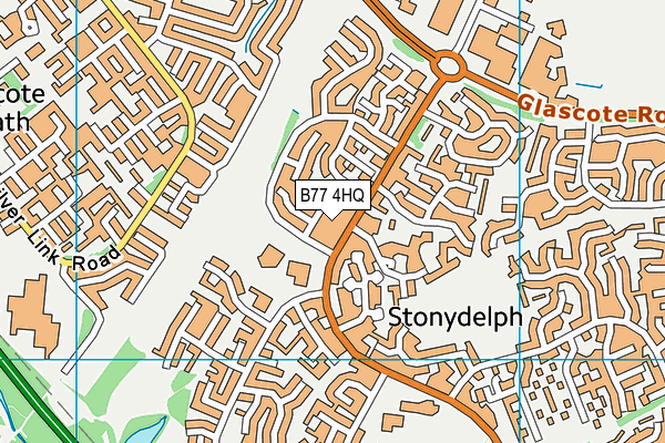 B77 4HQ map - OS VectorMap District (Ordnance Survey) B77 4HQ map - OS VectorMap District (Ordnance Survey)