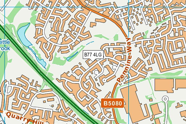 B77 4LG map - OS VectorMap District (Ordnance Survey) B77 4LG map - OS VectorMap District (Ordnance Survey)