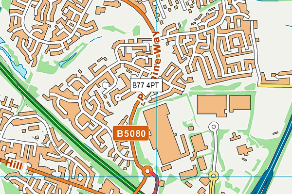 B77 4PT map - OS VectorMap District (Ordnance Survey) B77 4PT map - OS VectorMap District (Ordnance Survey)