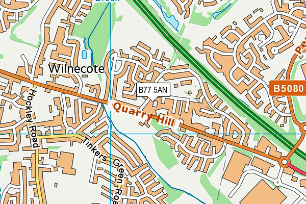 B77 5AN map - OS VectorMap District (Ordnance Survey) B77 5AN map - OS VectorMap District (Ordnance Survey)