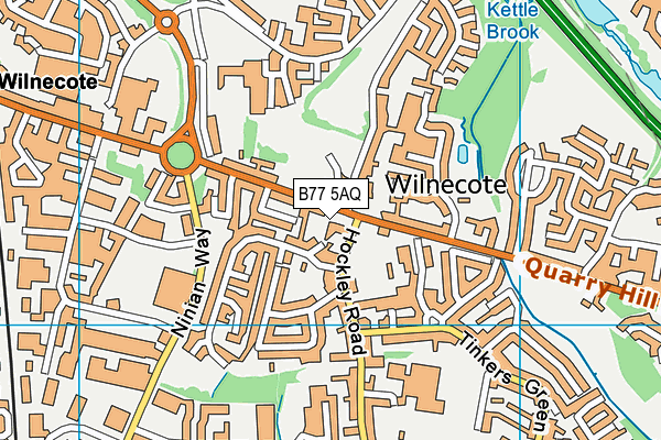 B77 5AQ map - OS VectorMap District (Ordnance Survey) B77 5AQ map - OS VectorMap District (Ordnance Survey)