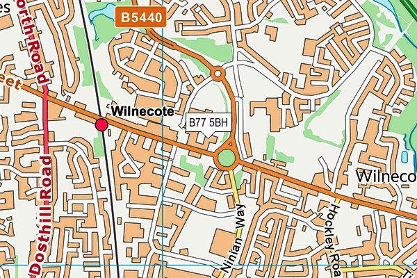 B77 5BH map - OS VectorMap District (Ordnance Survey) B77 5BH map - OS VectorMap District (Ordnance Survey)