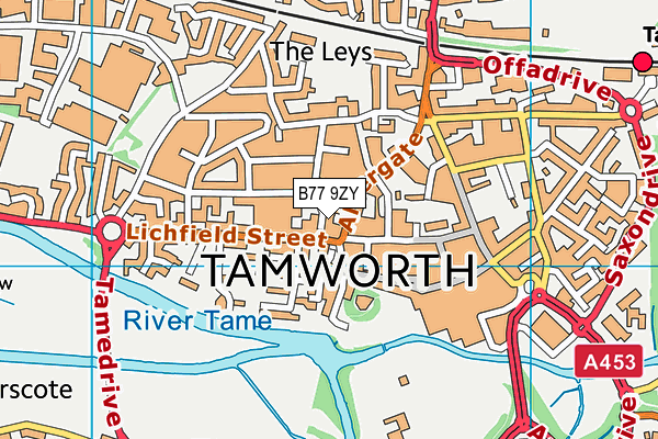B77 9ZY map - OS VectorMap District (Ordnance Survey) B77 9ZY map - OS VectorMap District (Ordnance Survey)