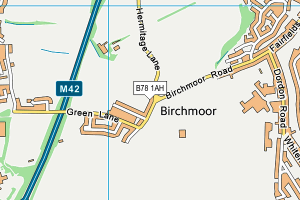 B78 1AH map - OS VectorMap District (Ordnance Survey) B78 1AH map - OS VectorMap District (Ordnance Survey)