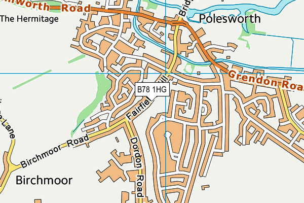 B78 1HG map - OS VectorMap District (Ordnance Survey) B78 1HG map - OS VectorMap District (Ordnance Survey)