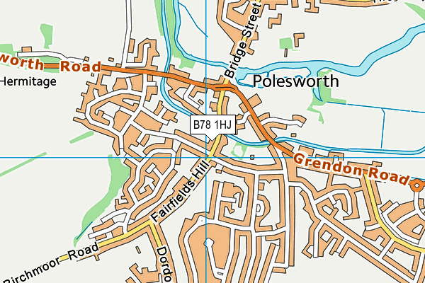 B78 1HJ map - OS VectorMap District (Ordnance Survey) B78 1HJ map - OS VectorMap District (Ordnance Survey)