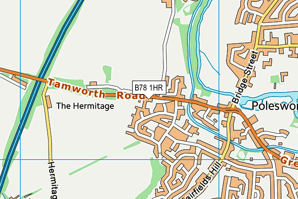 B78 1HR map - OS VectorMap District (Ordnance Survey) B78 1HR map - OS VectorMap District (Ordnance Survey)
