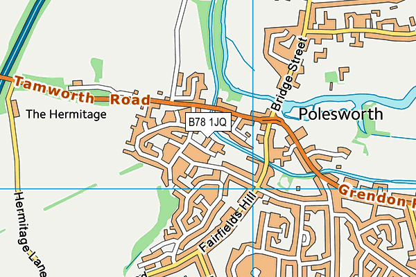 B78 1JQ map - OS VectorMap District (Ordnance Survey) B78 1JQ map - OS VectorMap District (Ordnance Survey)