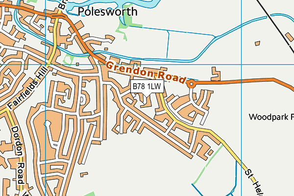 B78 1LW map - OS VectorMap District (Ordnance Survey) B78 1LW map - OS VectorMap District (Ordnance Survey)
