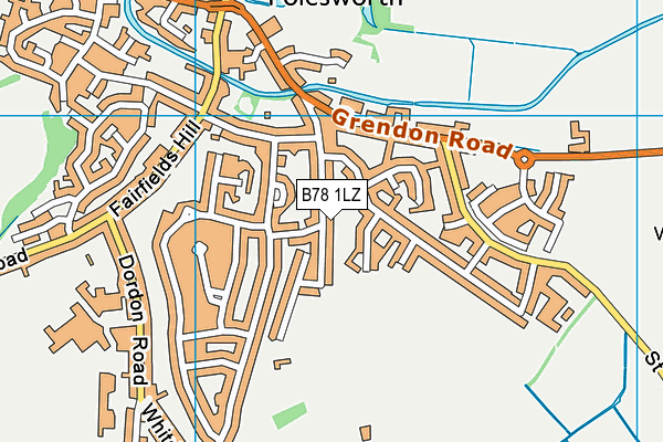 B78 1LZ map - OS VectorMap District (Ordnance Survey) B78 1LZ map - OS VectorMap District (Ordnance Survey)
