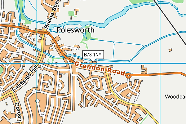 B78 1NY map - OS VectorMap District (Ordnance Survey) B78 1NY map - OS VectorMap District (Ordnance Survey)