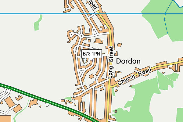 B78 1PN map - OS VectorMap District (Ordnance Survey) B78 1PN map - OS VectorMap District (Ordnance Survey)