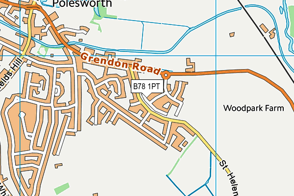B78 1PT map - OS VectorMap District (Ordnance Survey) B78 1PT map - OS VectorMap District (Ordnance Survey)