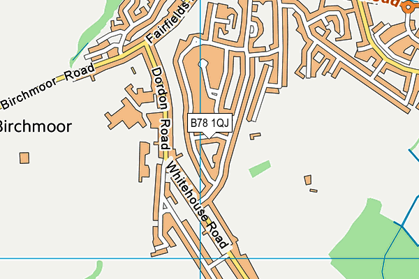 B78 1QJ map - OS VectorMap District (Ordnance Survey) B78 1QJ map - OS VectorMap District (Ordnance Survey)