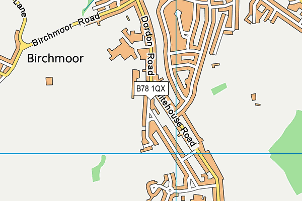 B78 1QX map - OS VectorMap District (Ordnance Survey) B78 1QX map - OS VectorMap District (Ordnance Survey)
