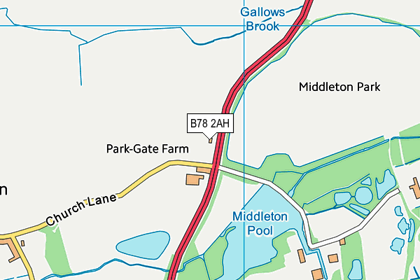 B78 2AH map - OS VectorMap District (Ordnance Survey) B78 2AH map - OS VectorMap District (Ordnance Survey)