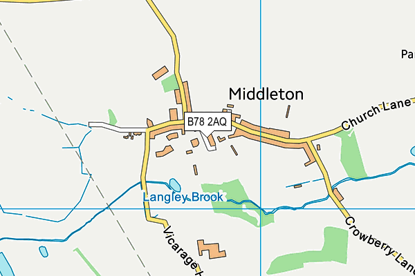 B78 2AQ map - OS VectorMap District (Ordnance Survey) B78 2AQ map - OS VectorMap District (Ordnance Survey)