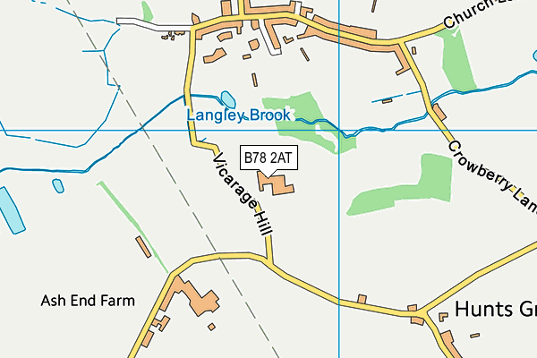 B78 2AT map - OS VectorMap District (Ordnance Survey) B78 2AT map - OS VectorMap District (Ordnance Survey)
